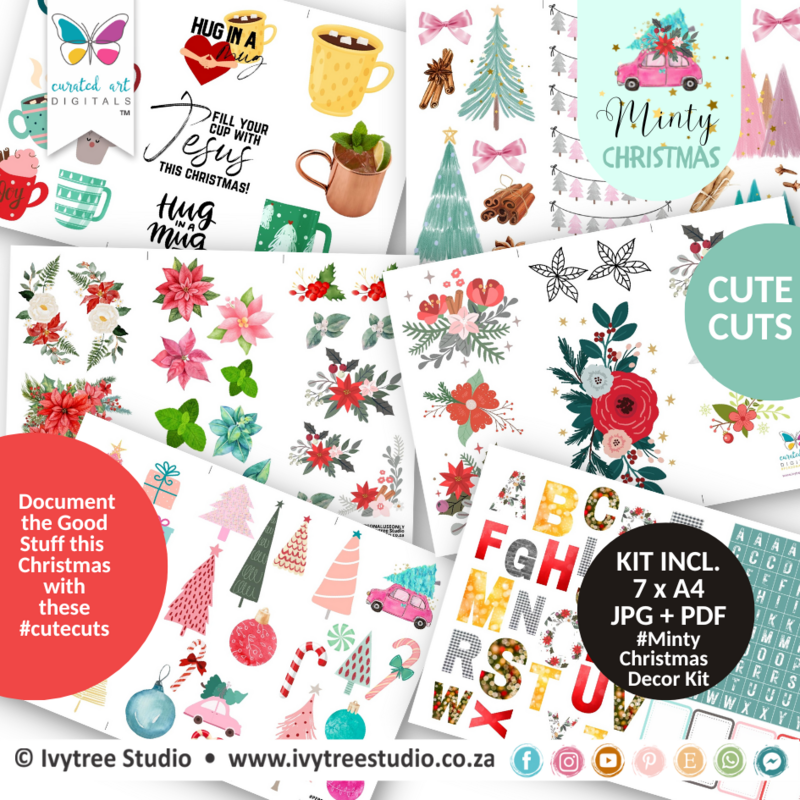 Dècor Kit - Minty Christmas Collection - Document the Good Stuff Daily this Christmas with #CuteCuts