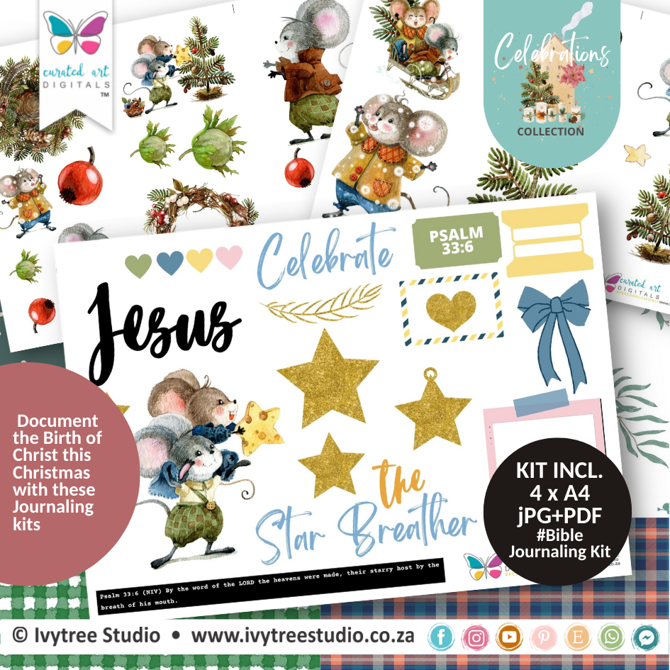 Celebrate the Star Breather - Bible Journaling Kit - Celebrations Collection - The Birth of Christ