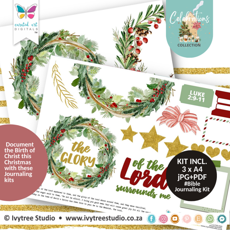 The Glory of the Lord - Bible Journaling Kit - Celebrations Collection - The Birth of Christ