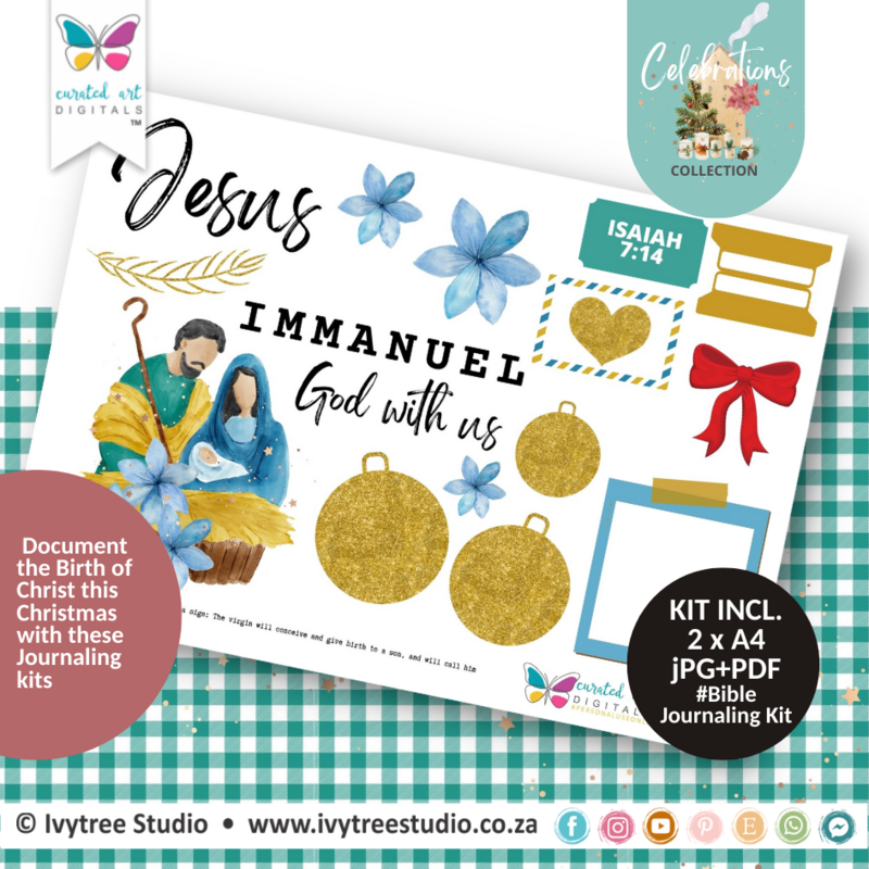 Immanuel - Bible Journaling Kit - Celebrations Collection - The Birth of Christ
