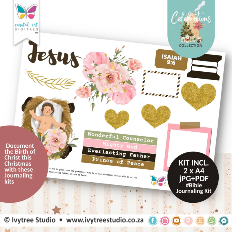 Wonderful Counselor - Bible Journaling Kit - Celebrations Collection - The Birth of Christ