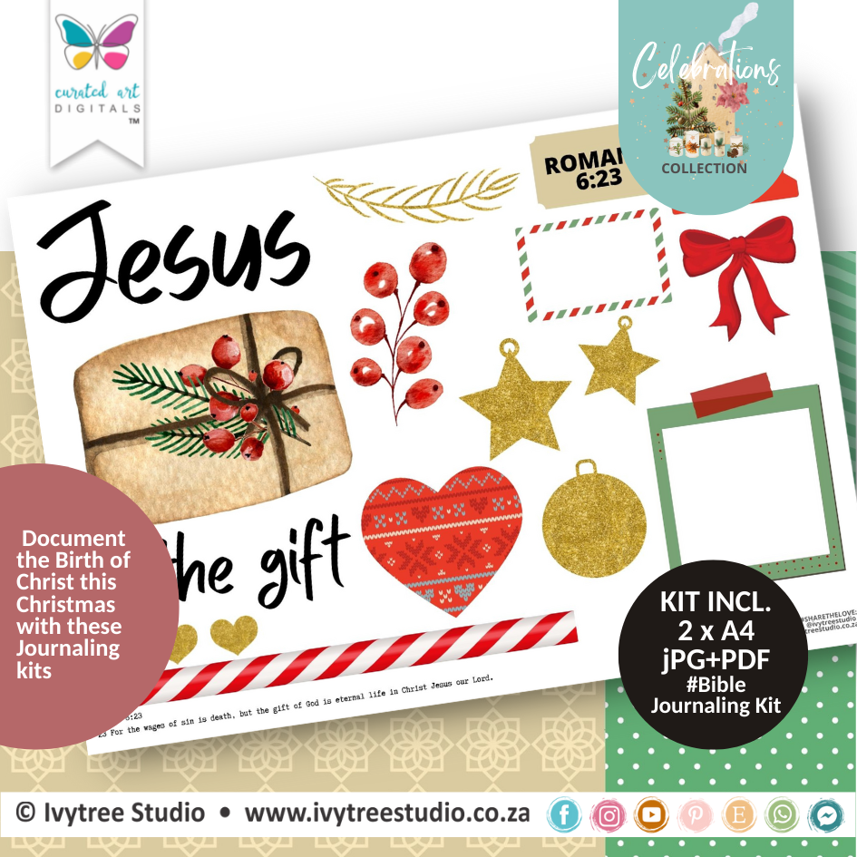 The Gift - Bible Journaling Kit - Celebrations Collection - The Birth of Christ