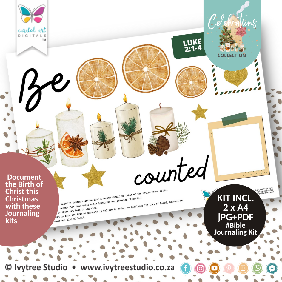 Be Counted - Bible Journaling Kit - Celebrations Collection - The Birth of Christ