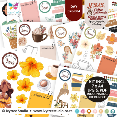 Bundle 12 - Bible Journaling Kits - Ivytree Studio Gratitude Challenge