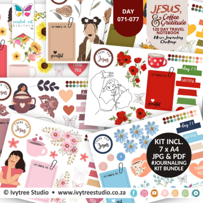 Bundle 11 - Bible Journaling Kits - Ivytree Studio Gratitude Challenge
