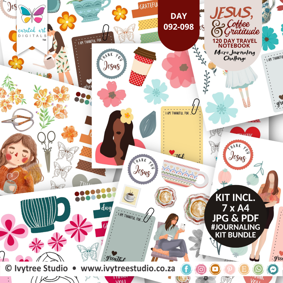 Bundle 14 - Bible Journaling Kits - Ivytree Studio Gratitude Challenge