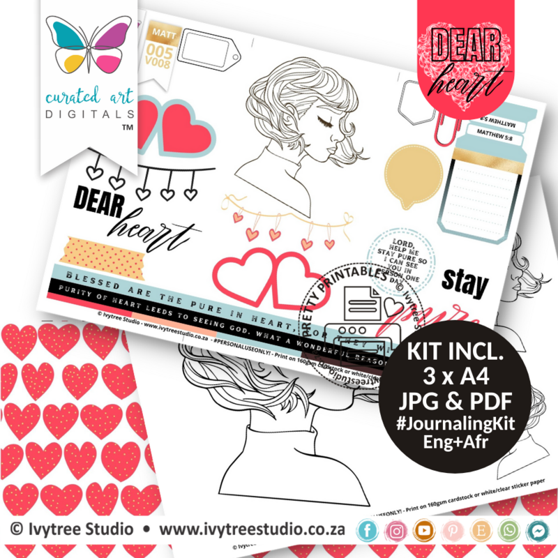 Stay Pure - Journaling Kit - Dear Heart Collection
