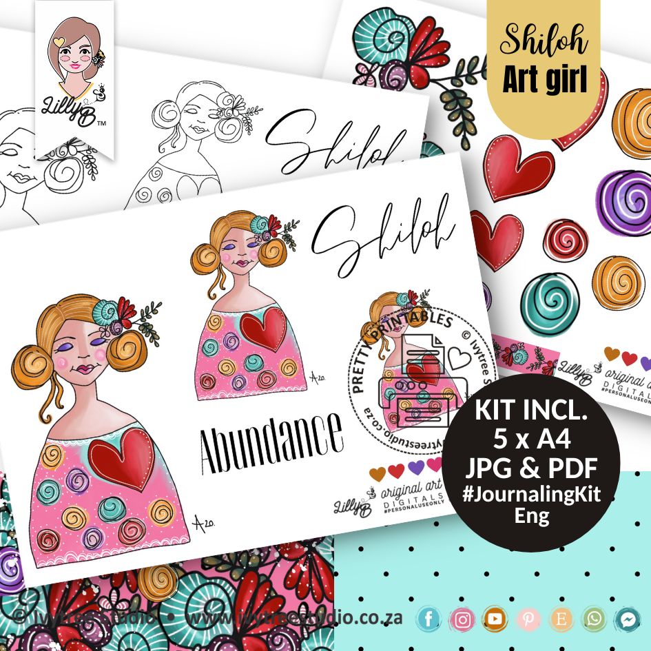 Shiloh Art Girl - Abundance - LillyB Journaling Kit
