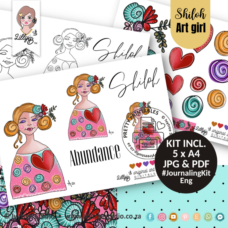 Shiloh Art Girl - Abundance - LillyB Journaling Kit