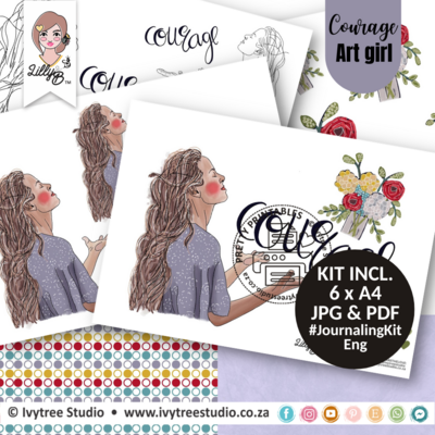Courage Art Girl - LillyB Journaling Kit