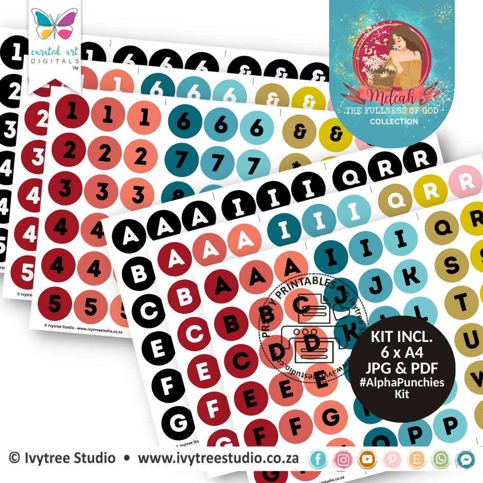 Alpha Punchies - Meleah Collection - LillyB Design