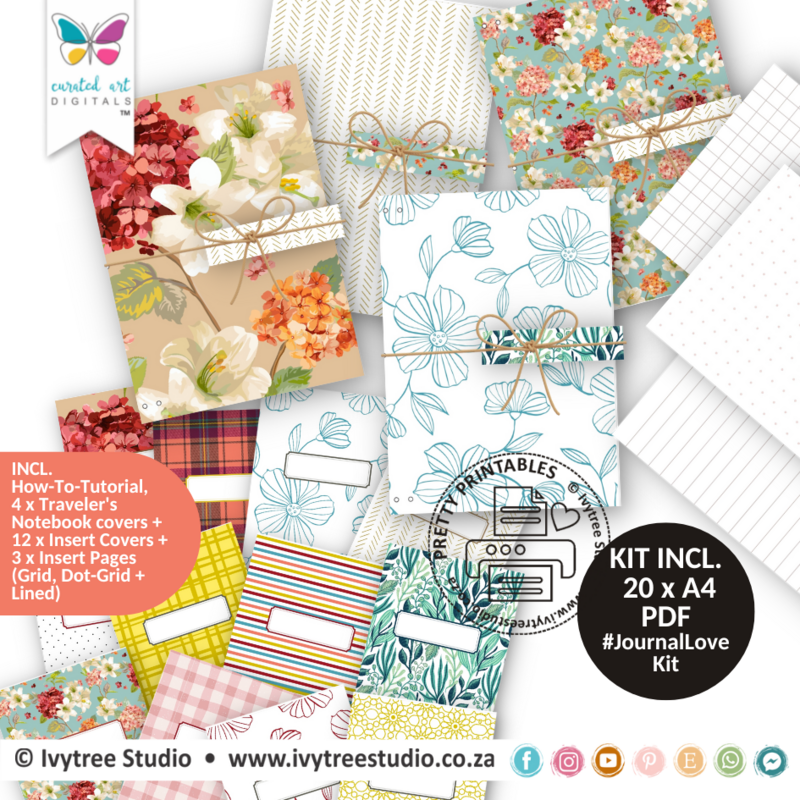 Traveler&#39;s Notebook - Journal Love Kit - Meleah Collection - LillyB Design