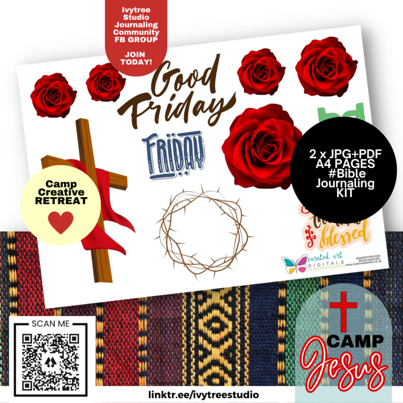 Good Friday - Journaling Kit - Camp Jesus - Gracelilly Retreat 2023