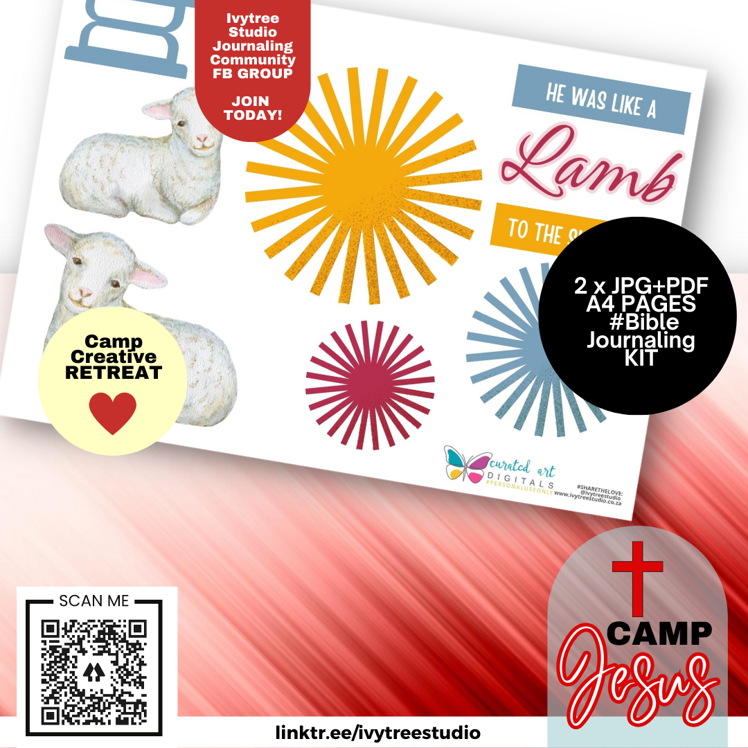Lamb - Journaling Kit - Camp Jesus - Gracelilly Retreat 2023