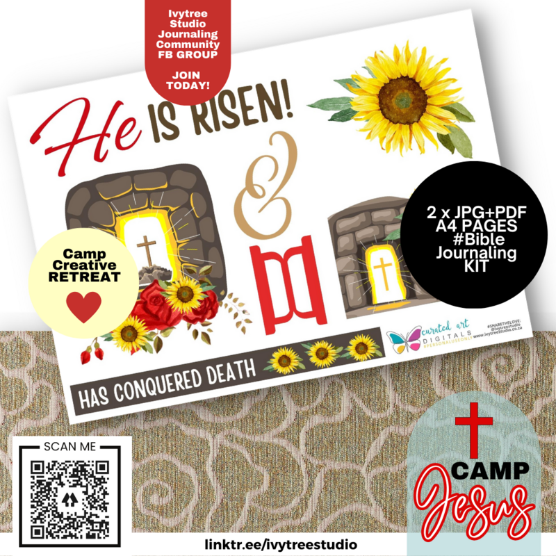 He is Risen - Journaling Kit - Camp Jesus - Gracelilly Retreat 2023