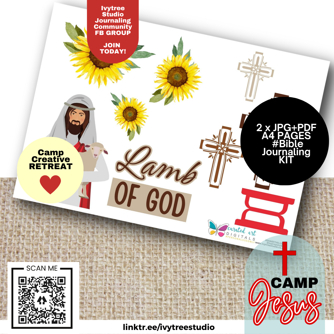 Lamb of God - Journaling Kit - Camp Jesus - Gracelilly Retreat 2023