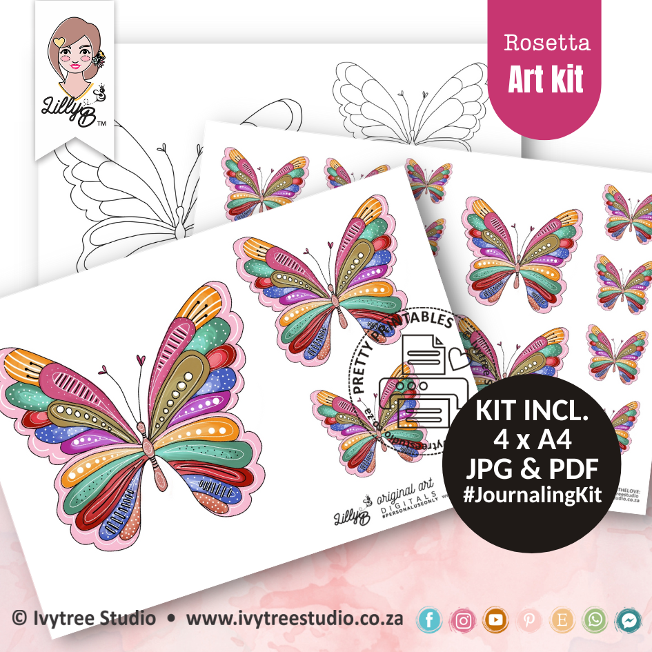 Rosetta Landscape Colour Me Kit - LillyBDesign - ArtbyAnsu