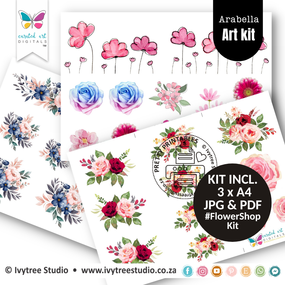 Flower Shop Kit - Arabella - Prayerful - LillyB Art Kit