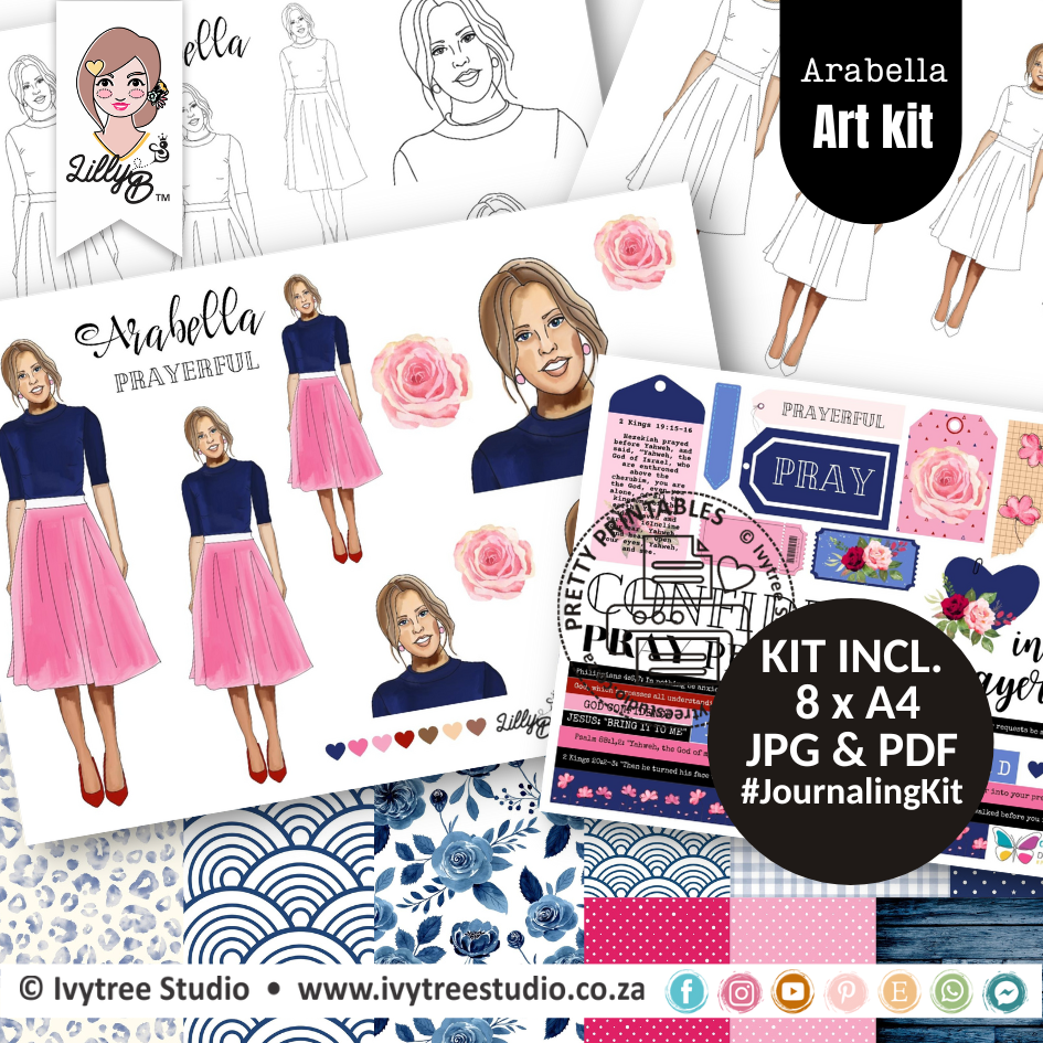 Arabella - Prayerful - LillyB Art Kit
