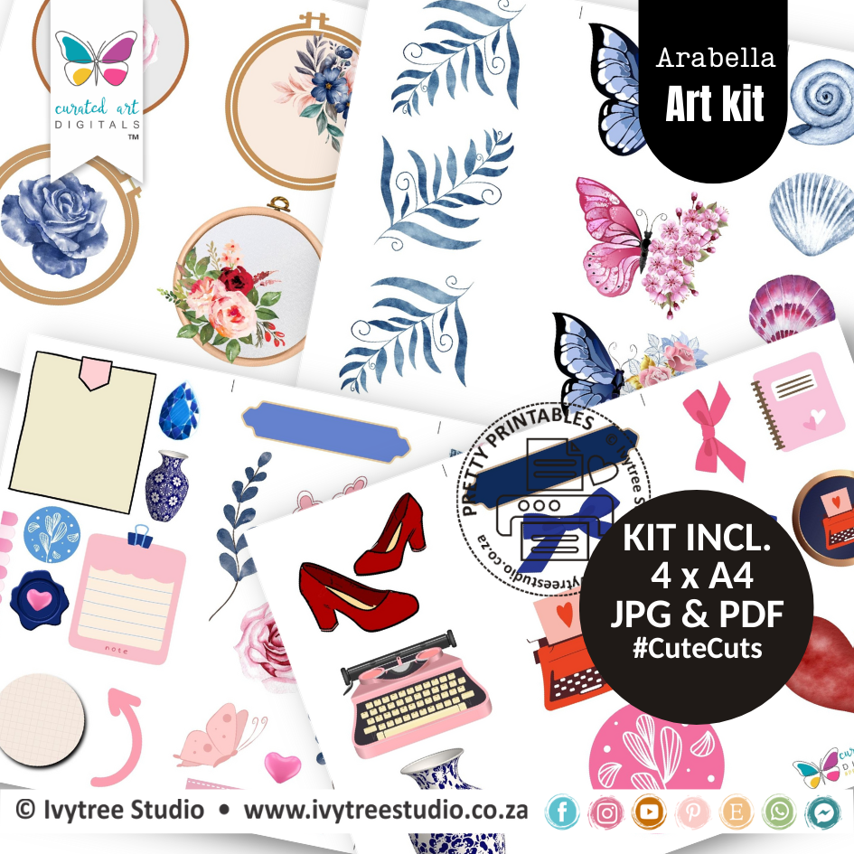 Cute Cuts - Arabella - Prayerful - LillyB Art Kit