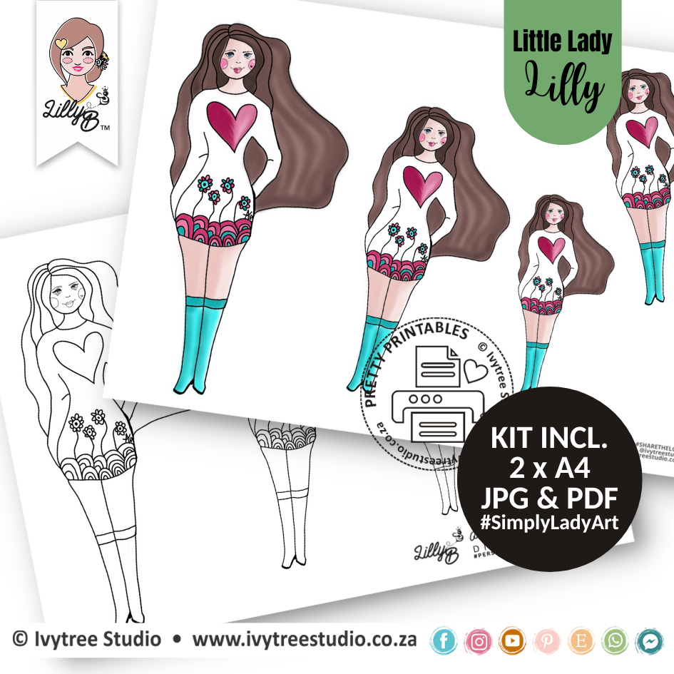 Little Lady Lilly - Simply Lady Art - LillyB Design