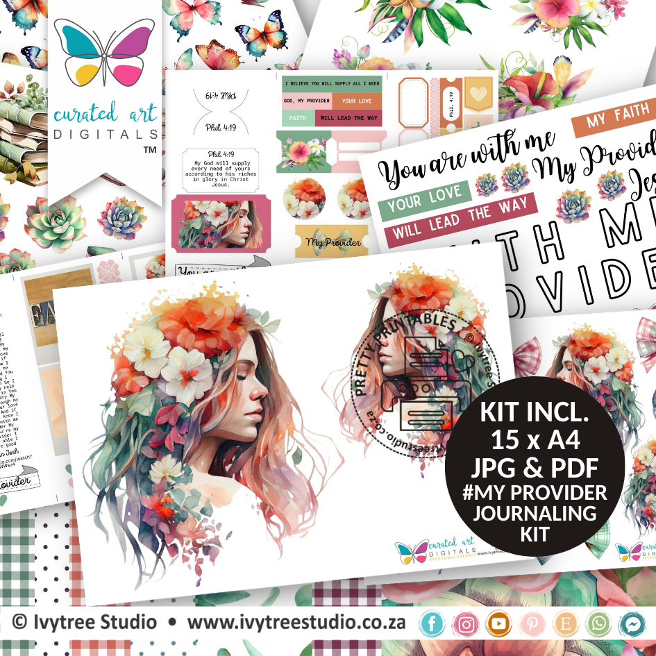 Provider | Phil.4:19 | Bible Journaling Kit  | Incl. English | Ivytree Studio