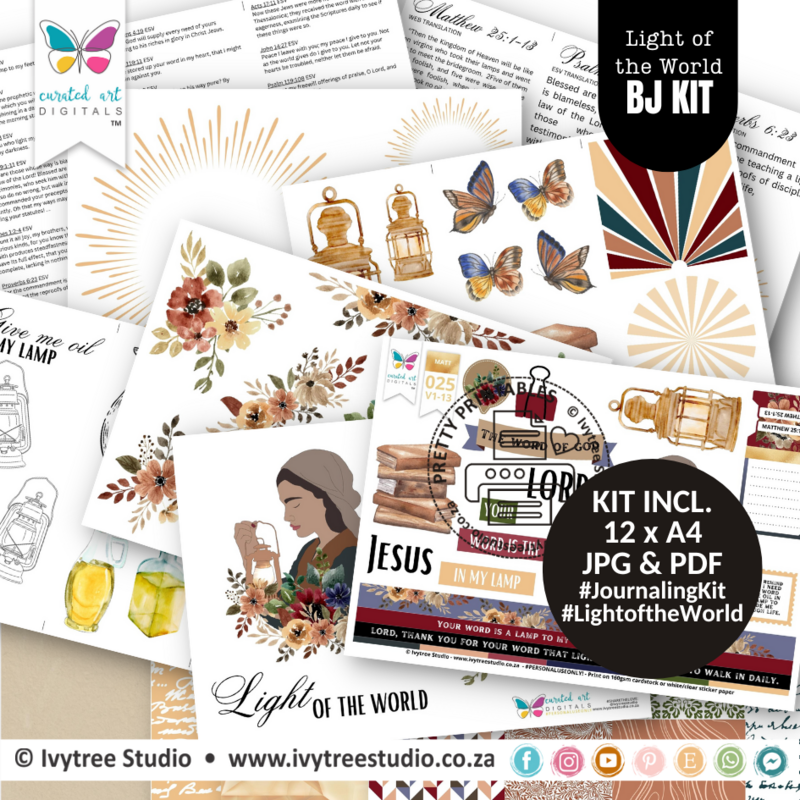 Light of the World | Bible Journaling Kit  | Incl. English | Ivytree Studio