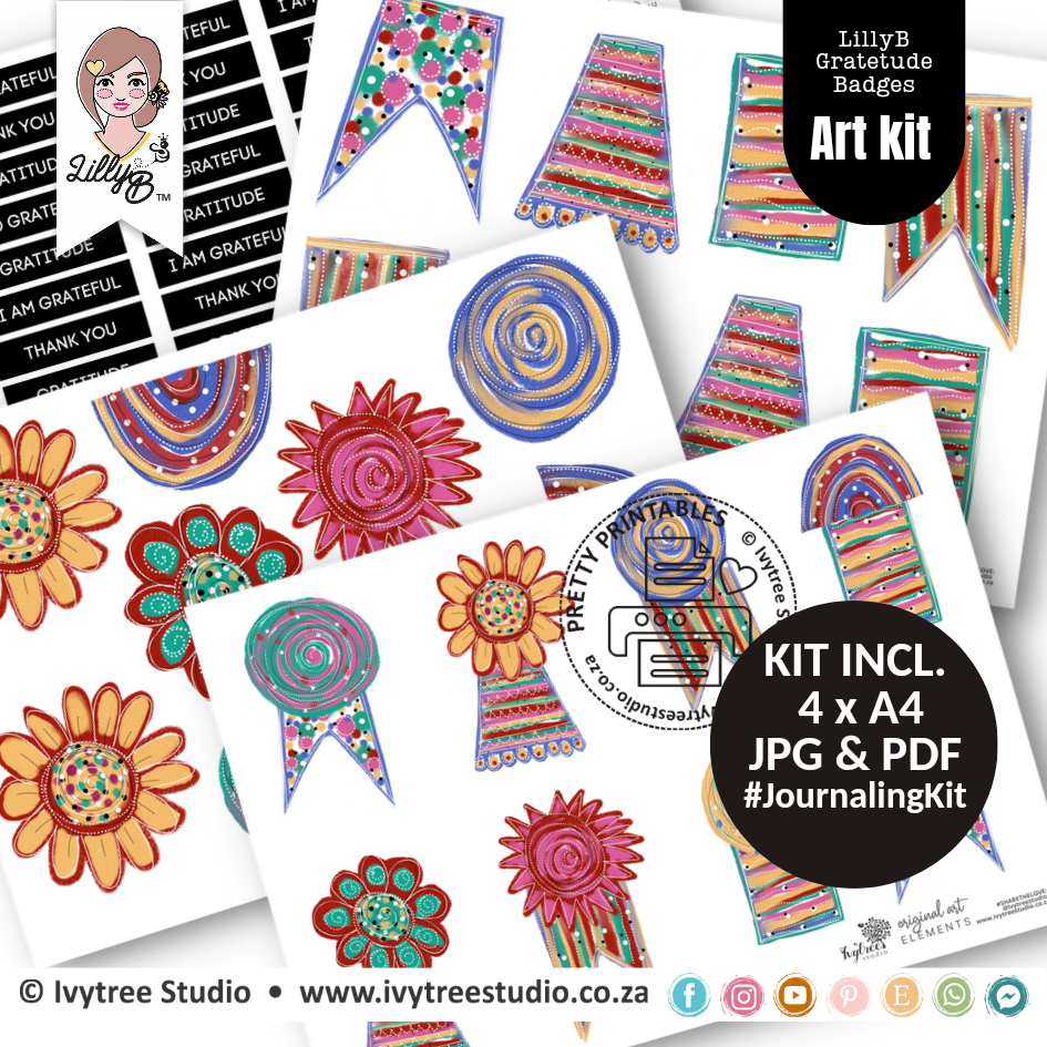 LillyB Gratitude Badges