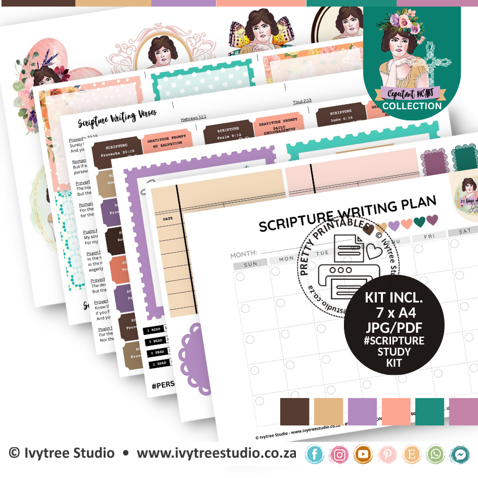 Scripture Writing Kit - Expectant Heart Collection