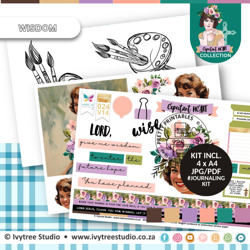 Wisdom Journaling Kit - Expectant Heart Collection