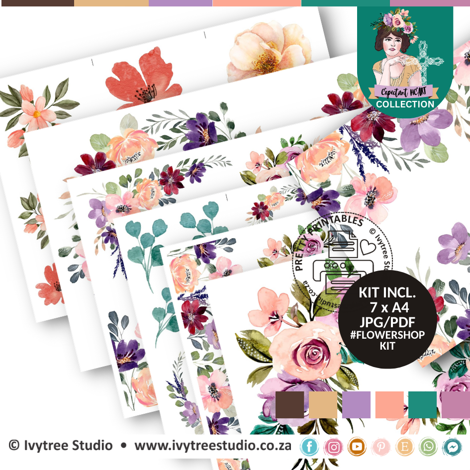 Flowershop - Peaches and Cream - Expectant Heart Collection