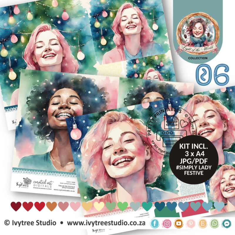 Simply Lady Festive 6 - Light of the World Collection - 3 for the price of 2