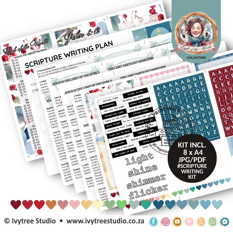 Scripture Writing Kit - Light of the World Collection