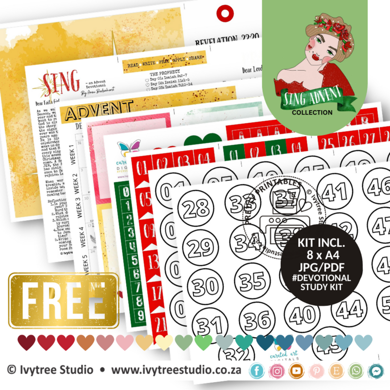 Sing Advent | Bible Journaling Printable Study Guide | Incl. English | Ivytree Studio Sing Advent | Bible Journaling Printable Study Guide | Incl. English | Ivytree Studio