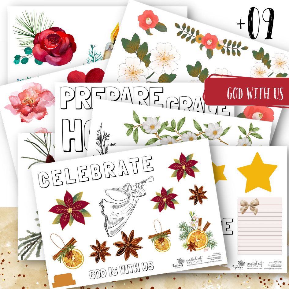 Celebrations Journaling Kit -Sing Advent Collection - Incl English &amp; Afrikaans Kit - JUBILEE KIT