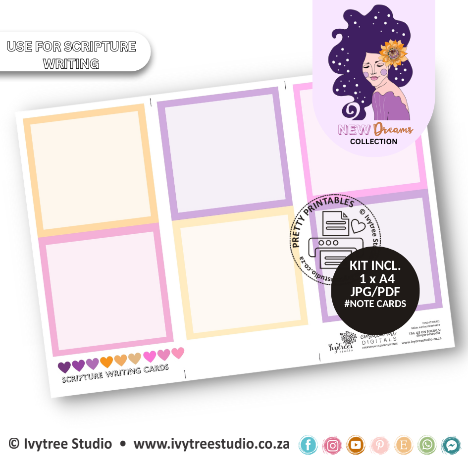Note Cards - New Dreams Collection