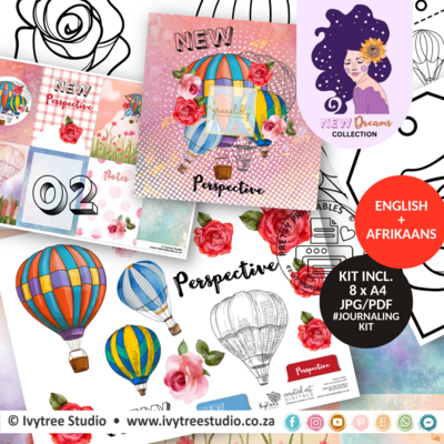 New Pespective Journaling Kit - New Dreams Collection - Incl. English + Afrikaans