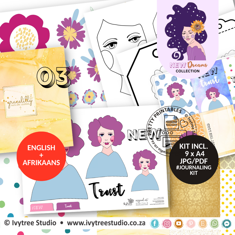 New Trust Journaling Kit - New Dreams Collection - Incl. English + Afrikaans