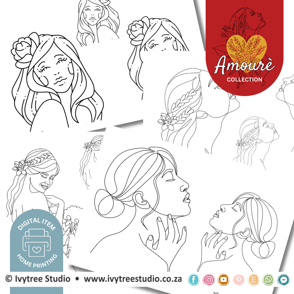Romance - Three in One - Colour-It Art - Amourè Digital Collection - Personal Use Only items - Home printing