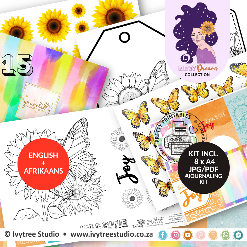 Imagine Joy Journaling Kit - New Dreams Collection - Incl. English + Afrikaans