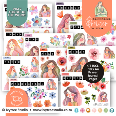 Set 3 - Prayer Journaling Kits - Panorama Prayer Collection - Digital Item