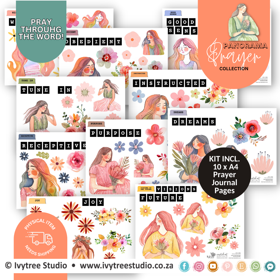 Set 2 - Prayer Journaling Kits - Panorama Prayer Collection - Digital Item