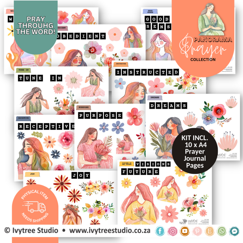 Set 2 - Prayer Journaling Kits - Panorama Prayer Collection - Digital Item
