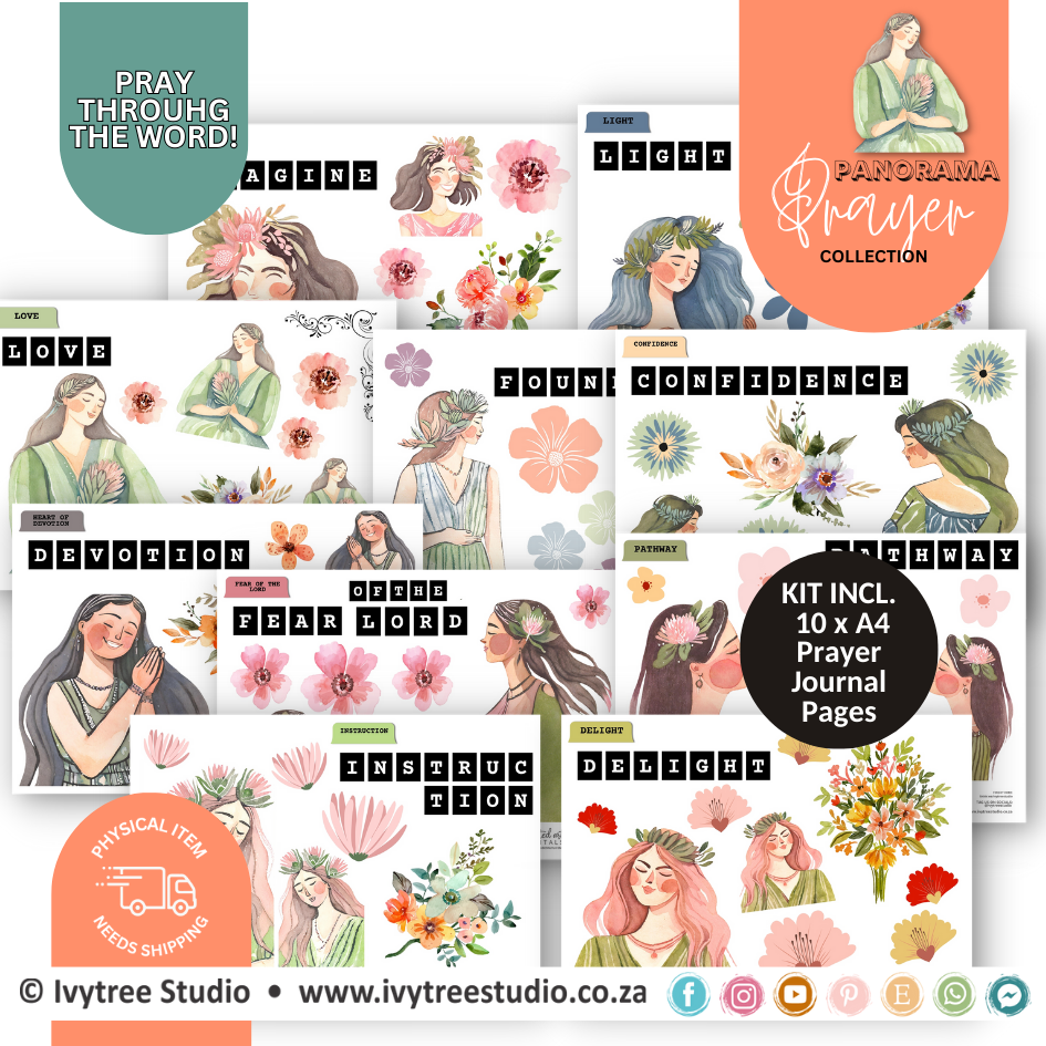 Set 1 - Prayer Journaling Kits - Panorama Prayer Collection - Digital Item