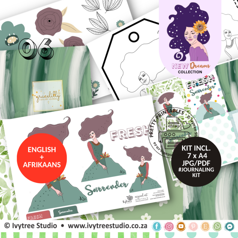 Fresh Surrender - Journaling Kit - New Dreams Collection - Incl. English + Afrikaans