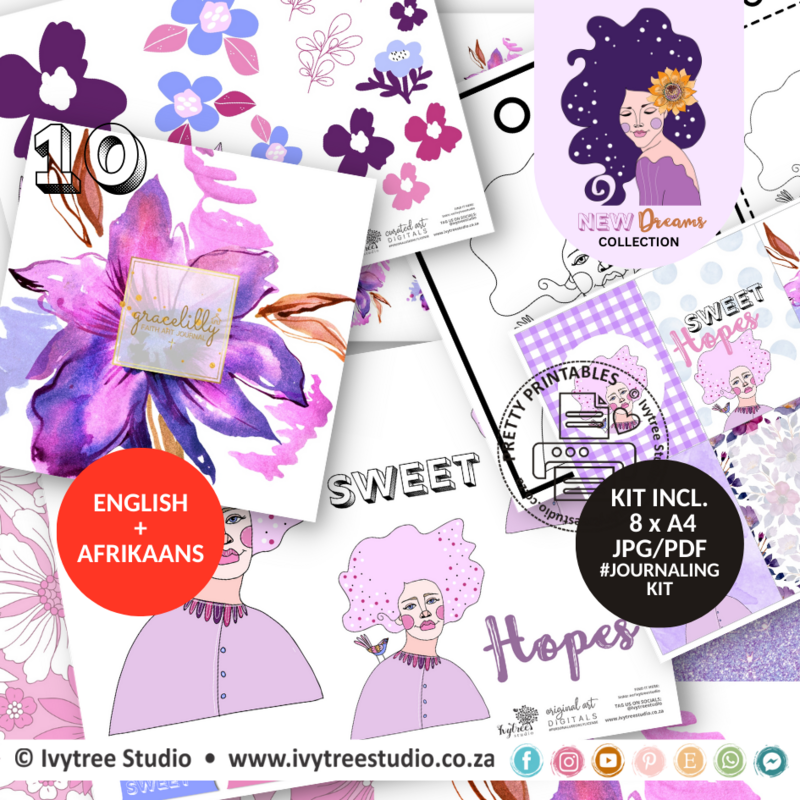 Sweet Hopes Journaling Kit - New Dreams Collection - Incl. English + Afrikaans