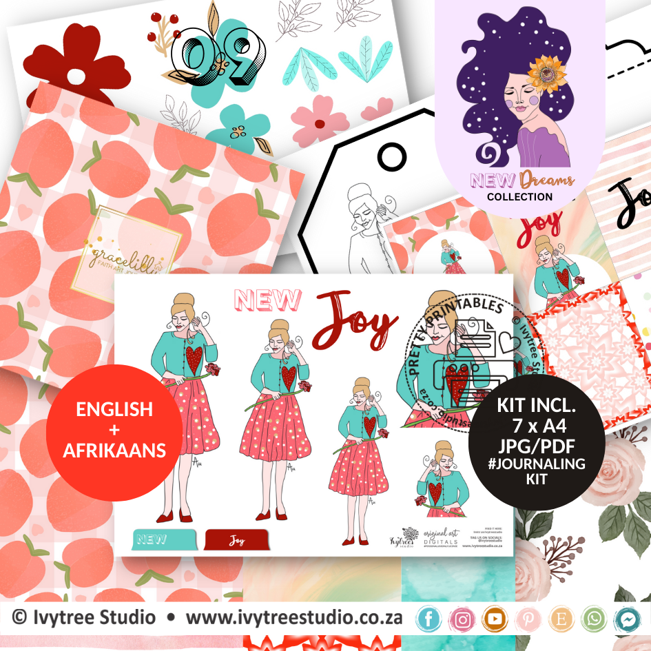 New Joy Journaling Kit - New Dreams Collection - Incl. English + Afrikaans