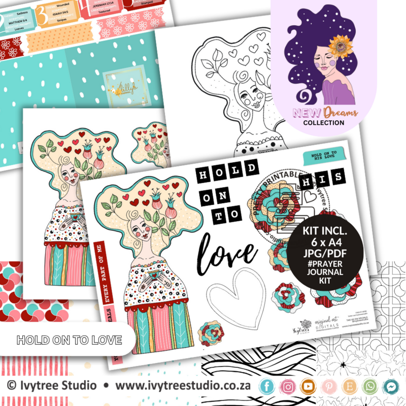 Kit 6 - Hold on to Love - Love Ambassador - Gracelilly Prayer Journaling Series - New Dreams Collection - Incl. Eng