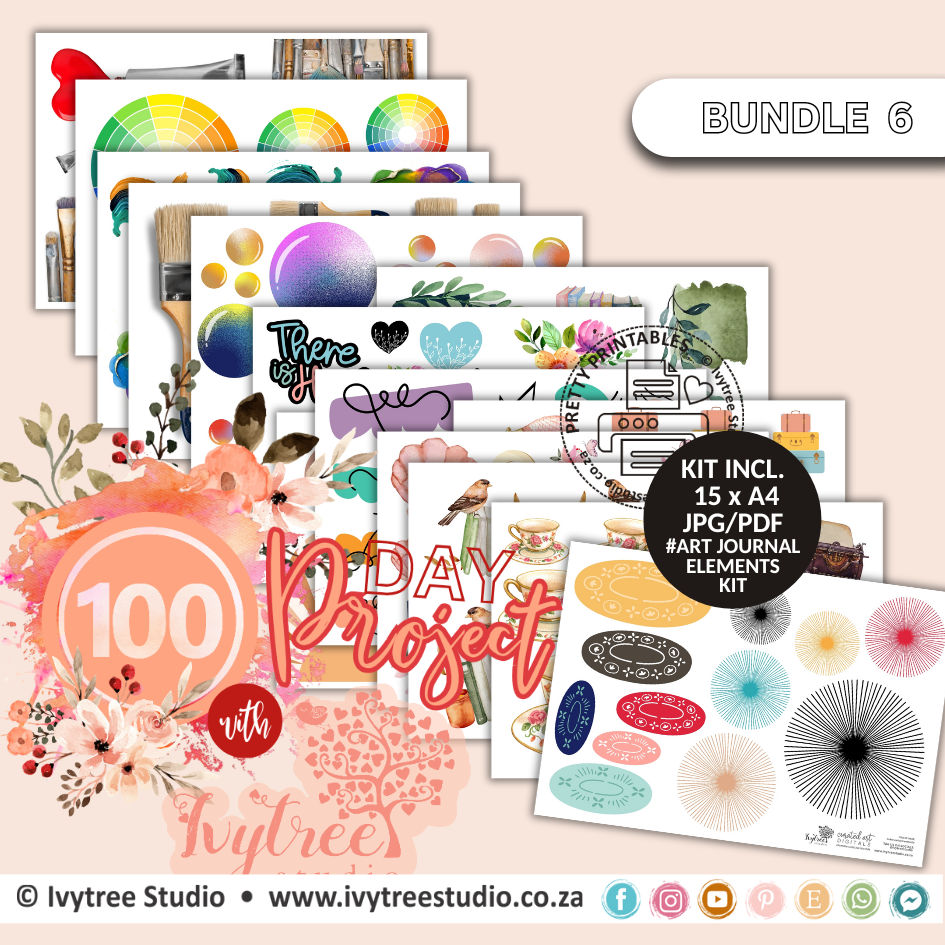 No 6 - Art Journaling Elements Bundle - 100-Day Project