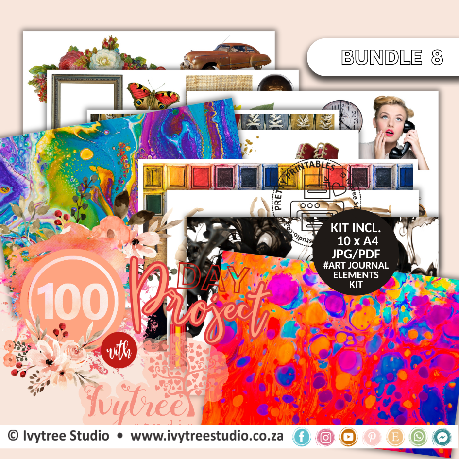 No 8 - Art Journaling Elements Bundle - 100-Day Project